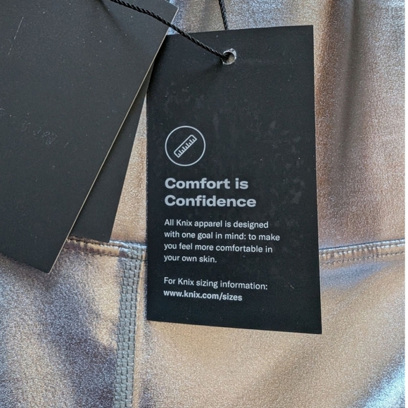 Knix x The Birds Papaya Legging Glam Dance Floor NYE Shine Women M Titanium New - Picture 6 of 12